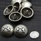 4 Pieces Antique Silver Lion with Crown Dome Shank Metal Buttons Size 1 Inch